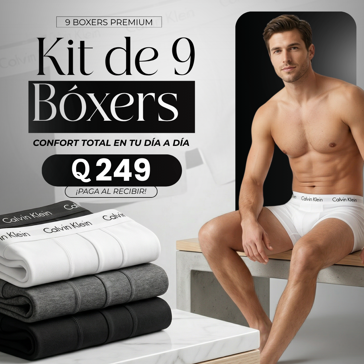 Kit de boxers CK - Promoción Relámpago